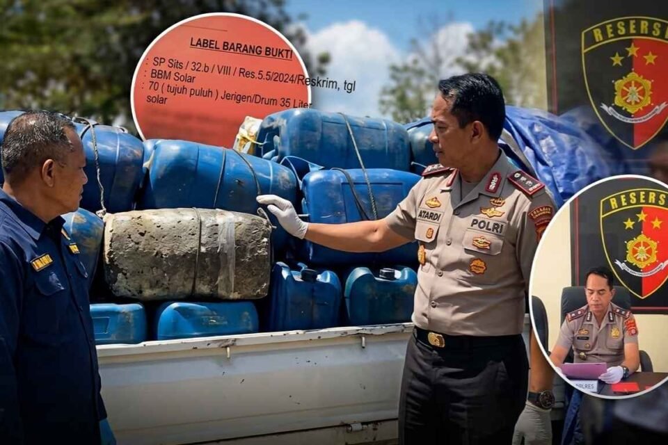 Polres Boalemo Ungkap Dugaan Penyalahgunaan Solar Subsidi, 70 Galon Diamankan
